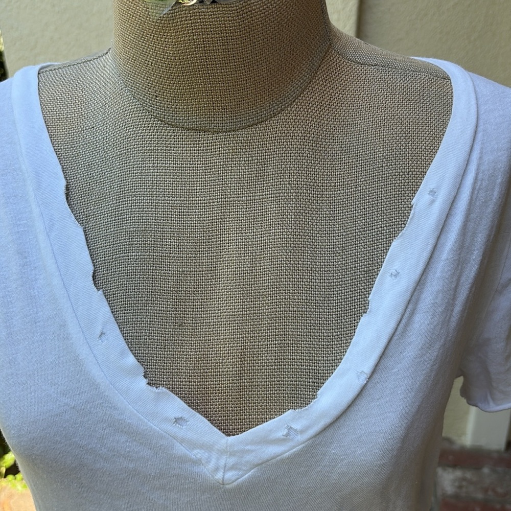 LNA white soft great high end slouchy tshirt. Made in USA - Picture 6 of 10